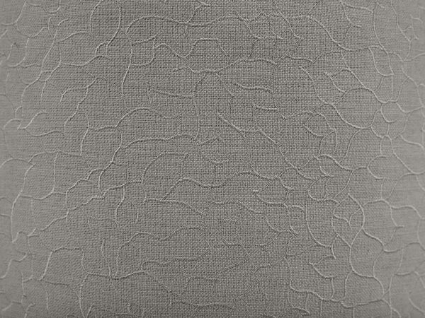 Floral Kapitone Gri Puf